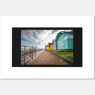 Cromer beach huts, Norfolk coast Posters and Art